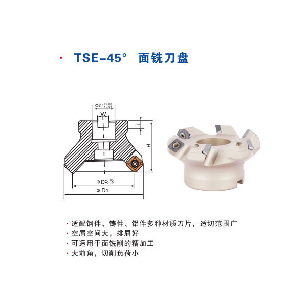 TSE-45°面銑刀盤(pán)